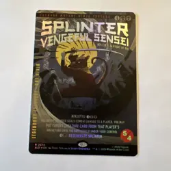 Splinter, Vengeful Sensei Ink-Eyes, Servant of Oni – Foil – NM/M – Secret Lai - Image 1