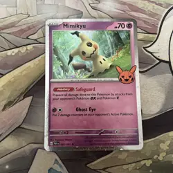 Mimikyu #37 cosmos holo Pokemon Trick Or Trade 2024 Promo - Image 2
