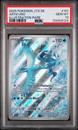 2025 Pokemon Reisegefahrten Arktos PSA 10 Gem Mint #161 Deutsch - Image 2