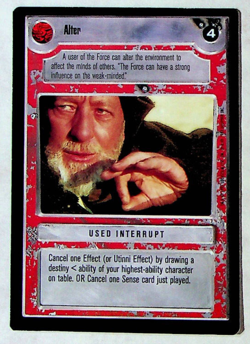 Alter (White) CCG Card - Star Wars Premier Set - Decipher - 1995 - Image 1