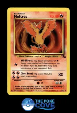 Moltres 27/62 | Fossil Unlimited | Pokemon Rare | LP - Image 1