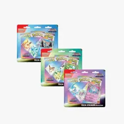 Pokemon TCG Prismatic Evolutions Tech Sticker Collection Blister Set of 3 Sealed - Image 1