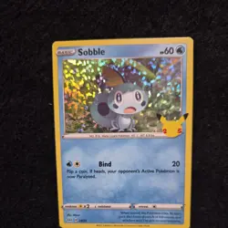2021 Pokemon 25th Anniversary Promos - Sobble McDonald's Holo Stamped 24/25 M/NM - Image 1