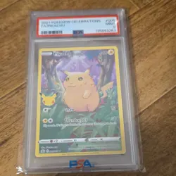 Pokemon 2021 Celebrations Pikachu 005/025 Full Art Holo Rare PSA 9 - Image 1