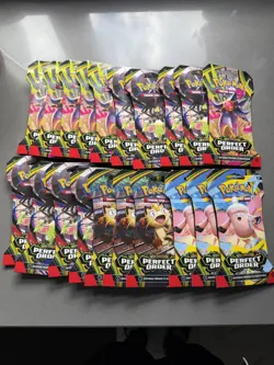 Pokemon Perfect Order Sleeved Booster Pack x 20 - In hand - Image 1
