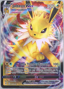Pokemon Jolteon VMAX Full Art Ultra Rare Holo - Evolving Skies 051/203 - PSA 10 - Image 1