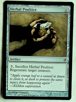Herbal Poultice - Lorwyn Ed. - 2007 - Magic the Gathering Card - Image 1