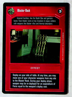 Blaster Rack CCG Card - Star Wars Premier Set - Decipher - 1995 - Image 1