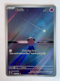 Cleffa 202/197 Illustration Rare Pokemon TCG Obsidian Flames Scarlet & Violet - Image 1
