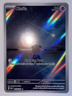 Cleffa 202/197 Illustration Rare Pokemon TCG Obsidian Flames Scarlet & Violet - Image 5