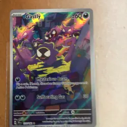 Pokemon Gastly Illustration Rare Holo SV05 Temporal Forces 177/162 English - Image 3