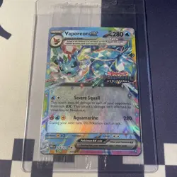 Vaporeon ex 23/131 Stamped Promo Pokemon TCG - Prismatic Evolutions (Sealed) - Image 1