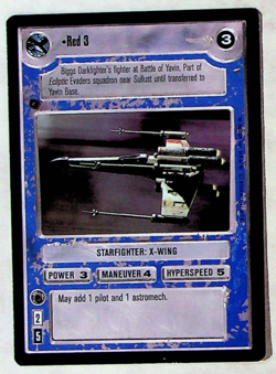 Red 3 CCG Card - Star Wars Premier Set - Decipher - 1995 - Image 1