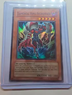 Elemental Hero Necroshade GX1-EN001 Yugioh TCG Super Rare Unlimited NM - Image 3