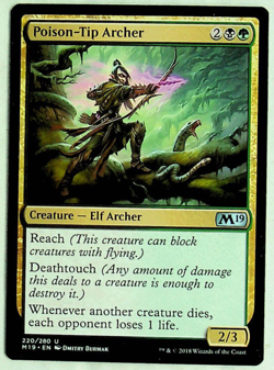 Poison-Tip Archer - Core Set 2019 Edition - Magic The Gathering Card - Image 1