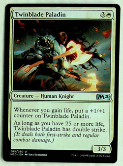 Twinblade Paladin - Core Set 2020 Edition - 2019 - Magic The Gathering Card - Image 1