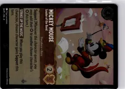 Disney Lorcana Mickey Mouse Leader of the Band Promo Card 34/P1 Trading Card - Image 5