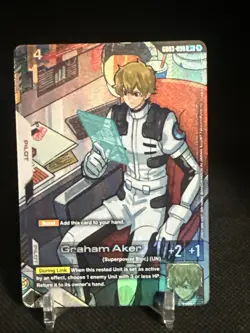 Graham Aker Alternate Art Foil - GD03-098 R+ - Gundam TCG Card Game NM. - Image 1