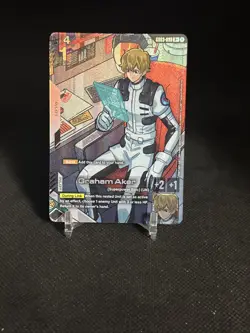 Graham Aker Alternate Art Foil - GD03-098 R+ - Gundam TCG Card Game NM. - Image 5