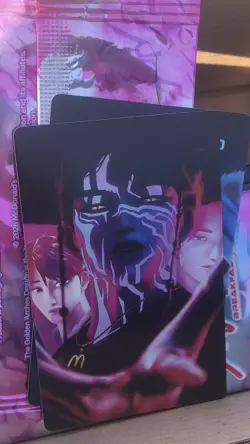 McDonald’s KPOP Demon Hunters Saja Boys Jinu Demon Card Rare pack Fresh JINU - Image 1