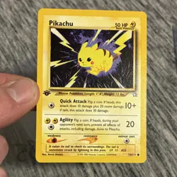 Pokemon Pikachu Rare 1st Edition Neo Genesis 70/111 50 HP Card 2000 - Image 1