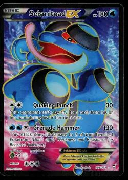Pokemon Card Furious Fists Seismitoad EX 106/111 Rare Ultra - Image 1