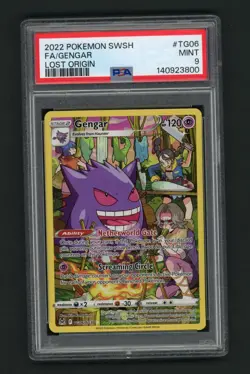 Gengar TG06/TG30 Swsh11: Lost Origin Trainer Gallery Holo PSA 9 Pokemon Card - Image 1