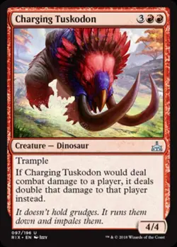 Charging Tuskodon -Foil Near Mint MTG Rivals of Ixalan - Image 1