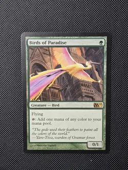 MTG Birds Of Paradise - M11 - Regular Lightly Played - Image 1