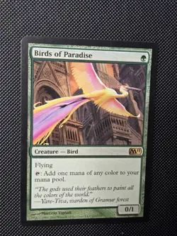 MTG Birds Of Paradise - M11 - Regular Lightly Played - Image 2