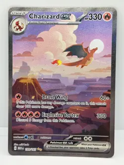 Pokemon Charizard ex TCG SV151 Special Illustration Rare Holo 330 HP 199/165 Eng - Image 1