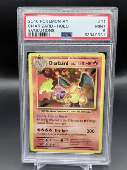 Pokemon PSA 9 MINT Charizard 11/108 Holo XY Evolutions - Image 1