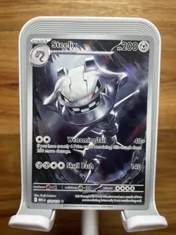 Pokemon TCG Steelix Illustration Rare 150/132 Mega Evolution - Image 1