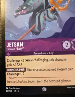Jetsam - Ursula's "Baby" 46/204 Common Ursula's Return Disney Lorcana TCG - Image 4