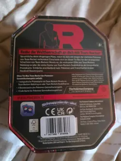 Pokemon TCG Team Rocket Persian Tin 4 Booster Packs + Promo – New Sealed GERMAN! - Image 2