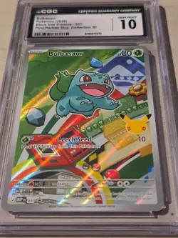 2026 Pokemon Bulbasaur First Partner Illustration Collection CGC 10 037 English - Image 2