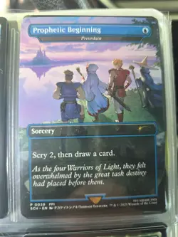 MTG Final Fantasy Prophetic Beginning (Preordain) 0039 Extended Art Promo - Image 1