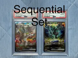 SHIP ASAP PSA 10 Sequential Set Reshiram Zekrom SAR Black Bolt Pokemon Japanese - Image 1