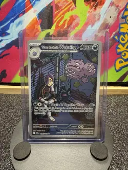 Pokemon Team Rocket's Weezing 199/182 Destined Rivals Illustration Rare Holo - Image 1
