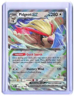 Pidgeot ex 164/197 Double Rare Obsidian Flames Pokemon Near Mint - Image 1