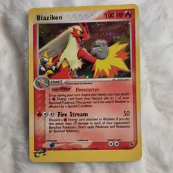 Pokemon Blaziken ex Ruby & Sapphire Holo Rare. Never played with. - Image 1
