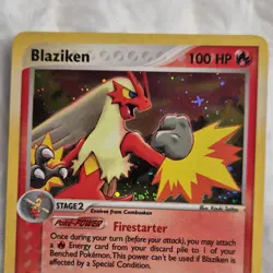 Pokemon Blaziken ex Ruby & Sapphire Holo Rare. Never played with. - Image 2