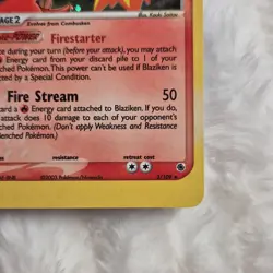 Pokemon Blaziken ex Ruby & Sapphire Holo Rare. Never played with. - Image 5