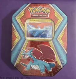 Pokemon TCG 2019 Salamence Dragons Tin Sword & Shield Booster Packs - NEW/SEALED - Image 1