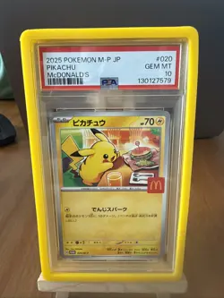 Pokemon TCG Pikachu McDonalds Promos 2025 PSA 10 Gem Mint - Image 1