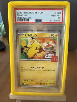 Pokemon TCG Pikachu McDonalds Promos 2025 PSA 10 Gem Mint - Image 2