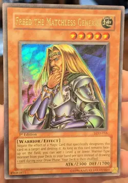 Freed the Matchless General LOD-016 1st Edition NM [Yu-Gi-Oh! Legacy of Dark] - Image 3