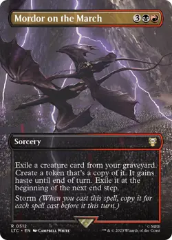 MTG Mordor on the March (Borderless) [The Lord of the Rings: Tales of Middle-Ear - Image 1