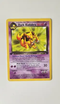 Dark Kadabra Team Rocket 39/82 / 1st Edition / Uncommon Pokemon Card / Rare Card - Image 1