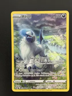 Pokemon TCG Absol Crown Zenith: Galarian Gallery Holo Holo Rare Card GG16/GG70 - Image 1